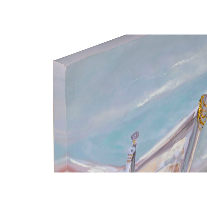 Canvas Home ESPRIT Fir Canvas 80 x 3 x 80 cm