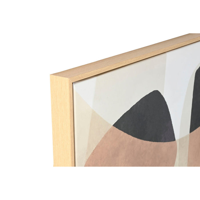 Canvas Home ESPRIT White Brown Black Beige Abstract Urban 100 x 4 x 140 cm (2 Units)