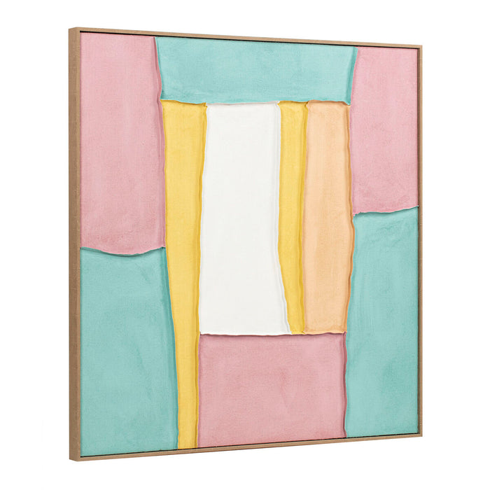 Canvas Home ESPRIT polystyrene Canvas 102 x 4,5 x 102 cm