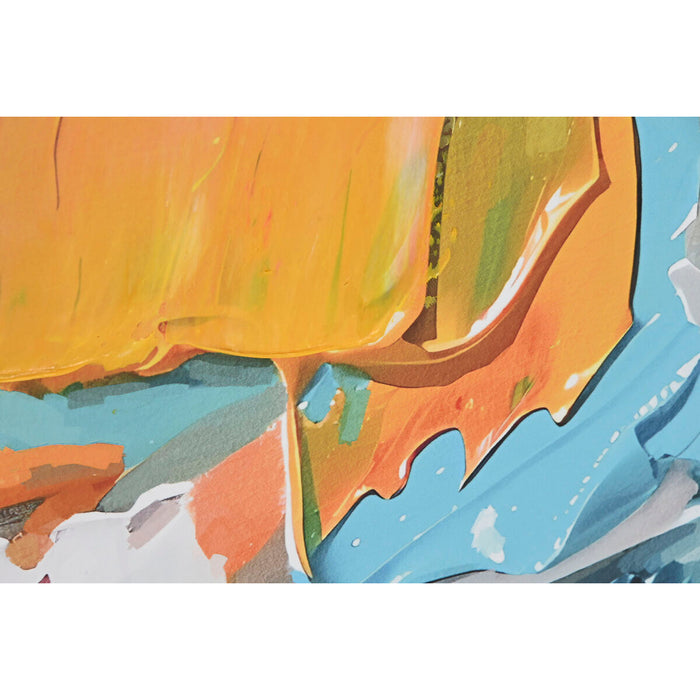 Canvas Home ESPRIT Abstract Urban 122,5 x 3,5 x 82,5 cm (2 Units)