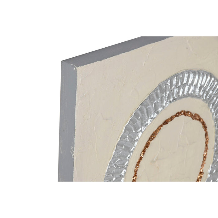 Canvas Home ESPRIT Canvas MDF Wood 80 x 3 x 80 cm