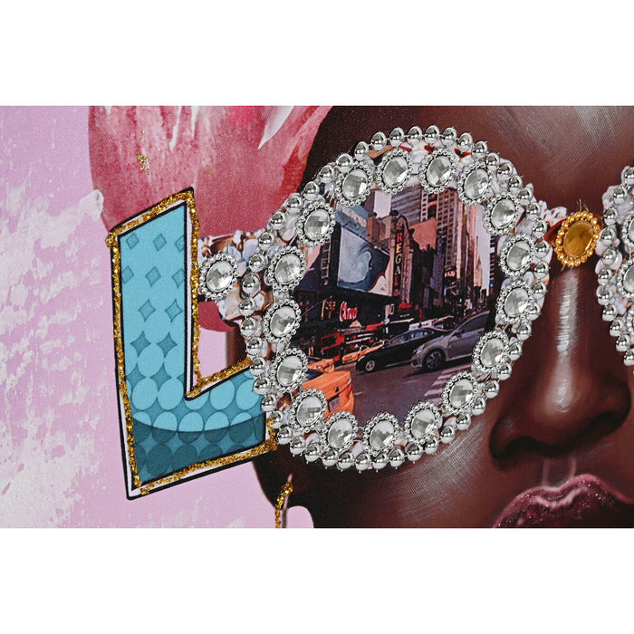 Canvas Home ESPRIT polystyrene Canvas 102 x 4,5 x 102 cm