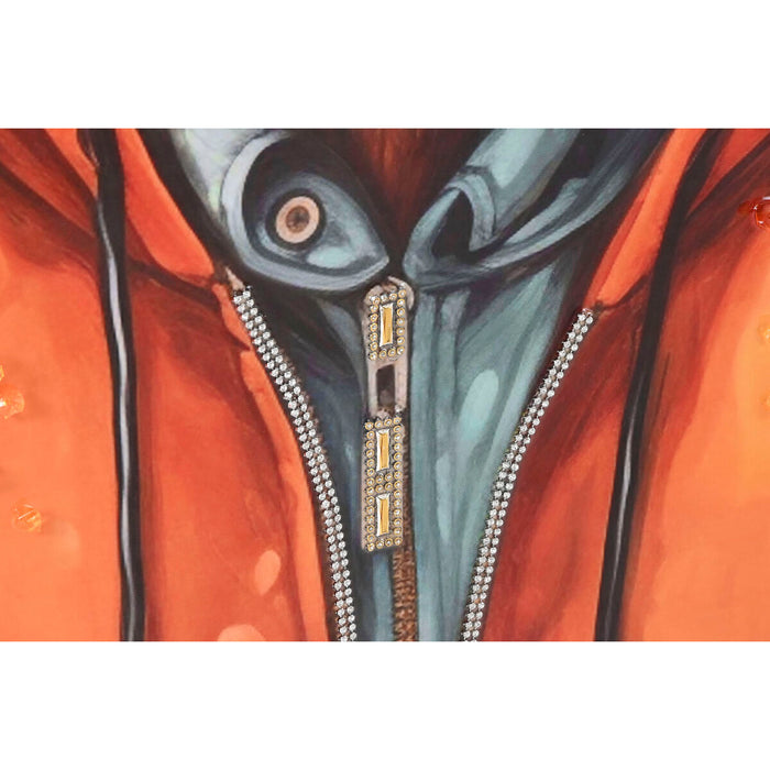 Canvas Home ESPRIT Canvas MDF Wood 82 x 4,5 x 82 cm