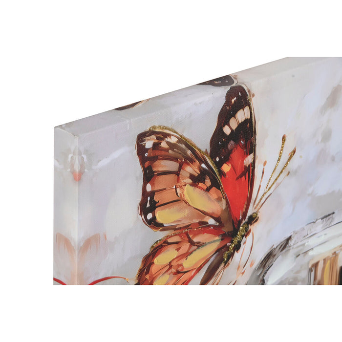 Canvas Home ESPRIT Canvas MDF Wood 60 x 2,5 x 90 cm