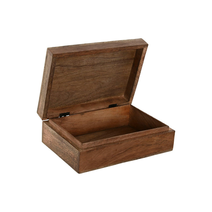 Jewelry box Home ESPRIT Multicolour Mango wood 25 x 17,5 x 8 cm (2 Units)