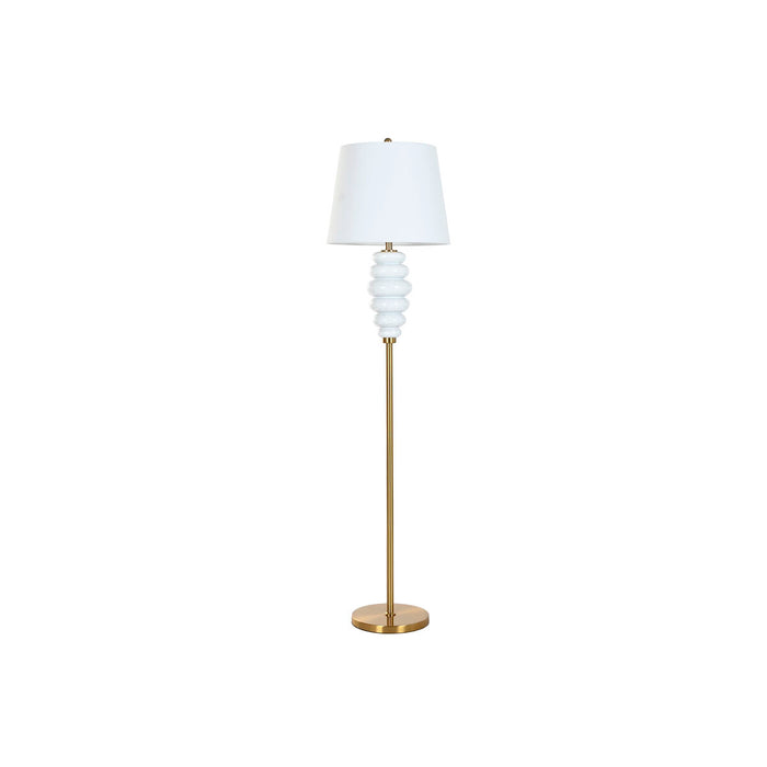 Floor Lamp Home ESPRIT White Golden 220 V 43 x 43 x 170 cm