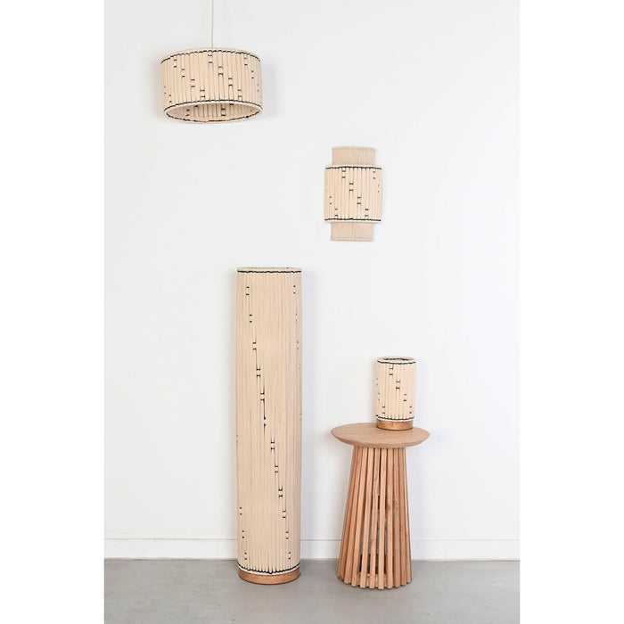 Floor Lamp Home ESPRIT Brown Black Beige 50 W 220 V 25 x 25 x 125 cm