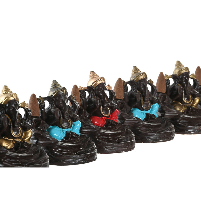 Essential oil burner Home ESPRIT Ceramic Mandala Indian Man 13 x 8 x 12,5 cm Incense (6 Units)