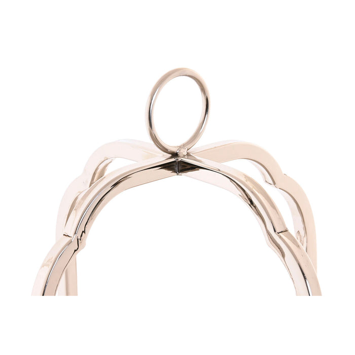 Candleholder Home ESPRIT Silver Crystal Steel 21 x 21 x 49 cm