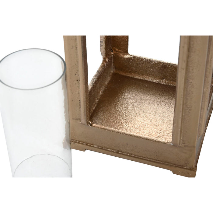 Lantern Home ESPRIT Golden Aluminium Crystal Vintage 17 x 17 x 59 cm
