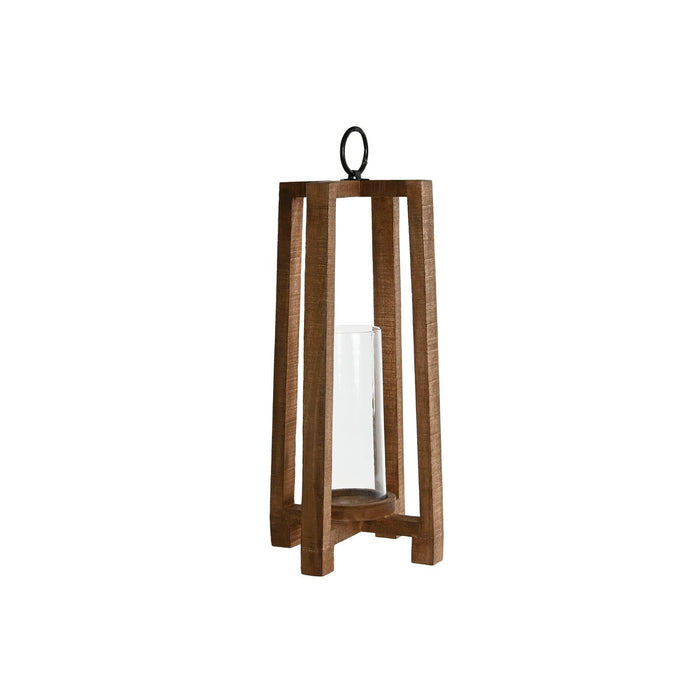 Candleholder Home ESPRIT Natural Crystal Mango wood 27 x 27 x 54 cm