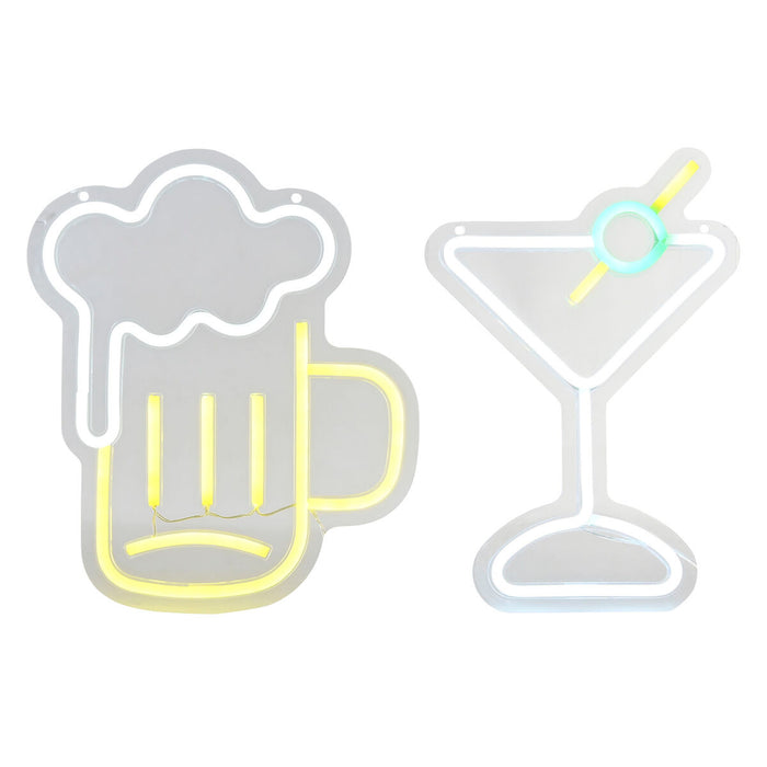 Lighting decoration Home ESPRIT Acrylic Urban 21 X 1,5 X 30 CM (2 Units)