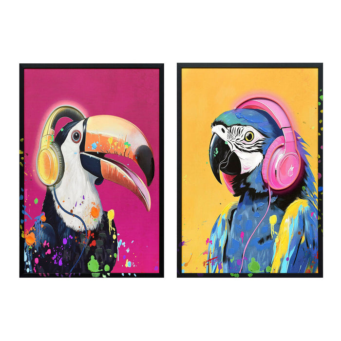 Canvas Home ESPRIT polystyrene Canvas 63 x 3 x 93 cm