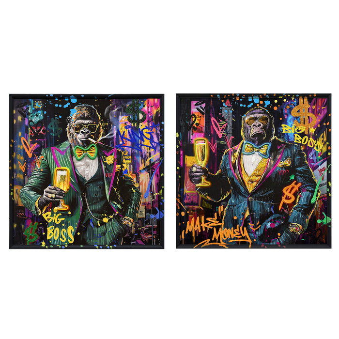 LED Picture Home ESPRIT polystyrene Canvas 83 x 3,7 x 83 cm