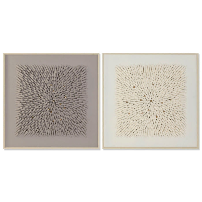 Canvas Home ESPRIT polystyrene Canvas 100 x 3,5 x 100 cm