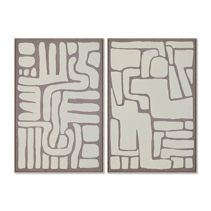 Canvas Home ESPRIT polystyrene Canvas 60 x 3 x 90 cm