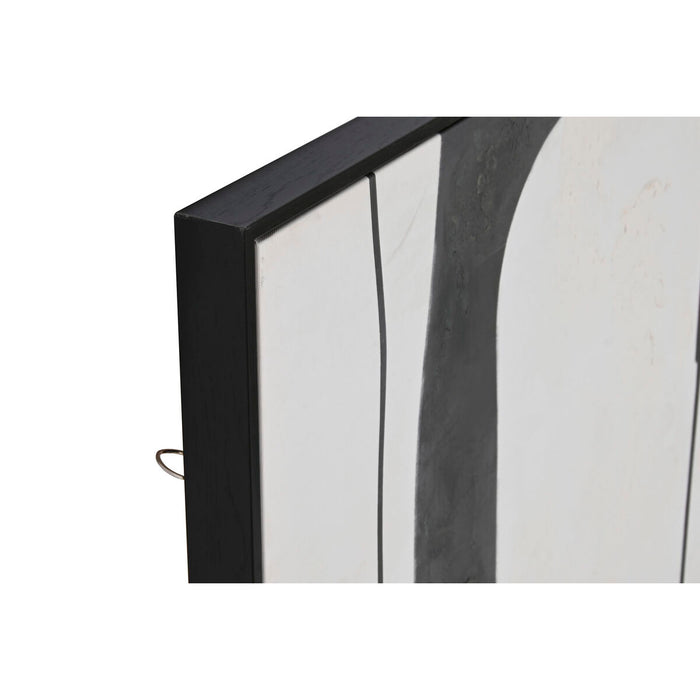 Canvas Home ESPRIT Brown Black Abstract Urban 90 x 4 x 120 cm (2 Units)