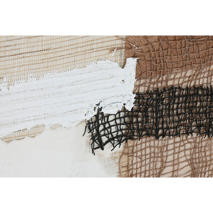 Canvas Home ESPRIT Brown Grey Abstract Urban 150 x 3 x 50 cm (2 Units)