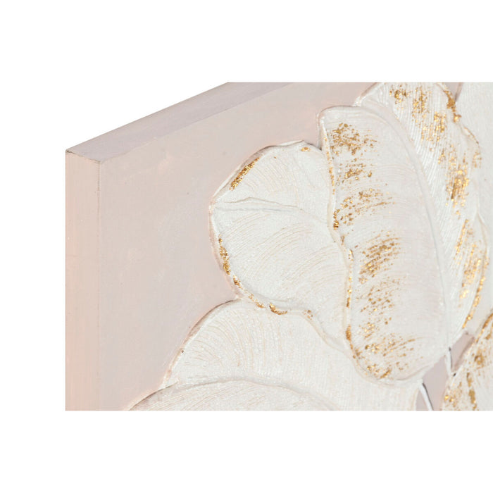 Canvas Home ESPRIT White Beige Sheets Cottage 90 x 3 x 60 cm (2 Units)