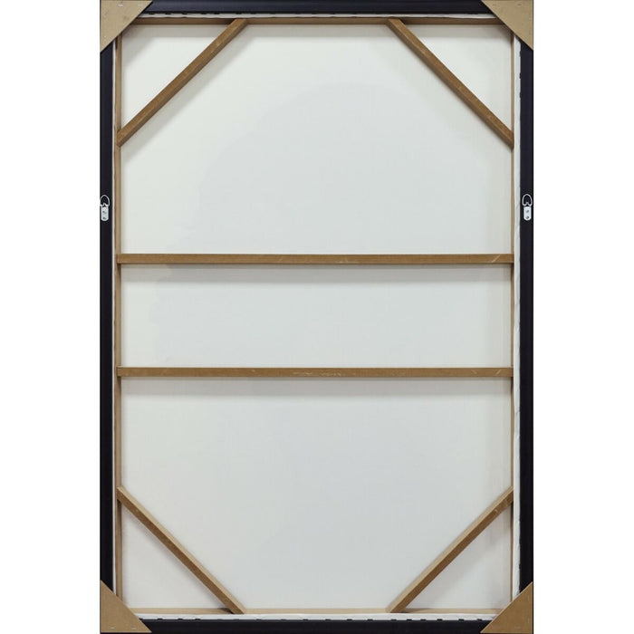 Canvas Home ESPRIT Black Golden 83 x 4 x 123 cm (2 Units)