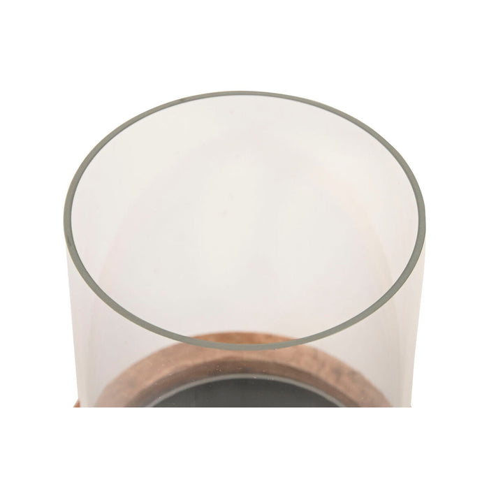 Candleholder Home ESPRIT Brown Natural Crystal Rope Mango wood