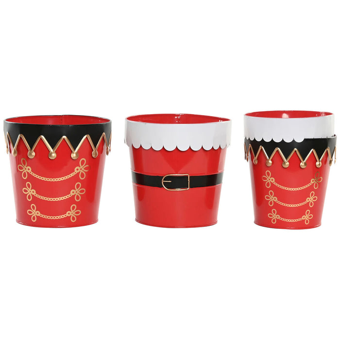 Christmas Decorations Set Home ESPRIT White Red Christmas 21 x 21 x 20 cm (2 Units)