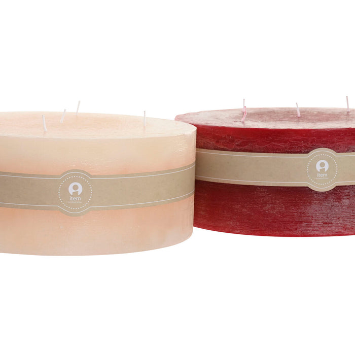Candle Home ESPRIT Red Cream Christmas 25 x 25 x 10 cm (2 Units)