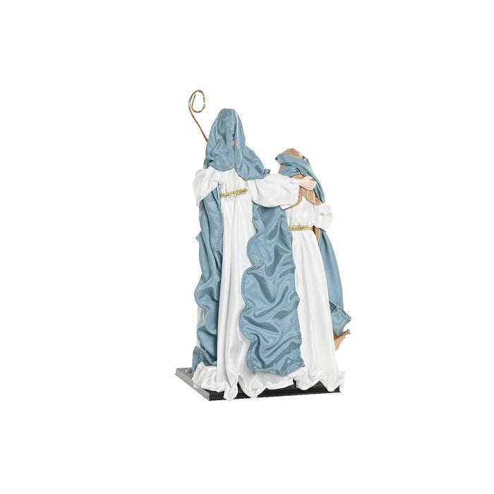 Christmas nativity set Home ESPRIT Blue White 27 x 24 x 50 cm