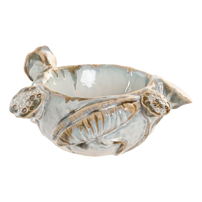 Centerpiece Home ESPRIT Blue White Ceramic 28 x 25 x 13 cm