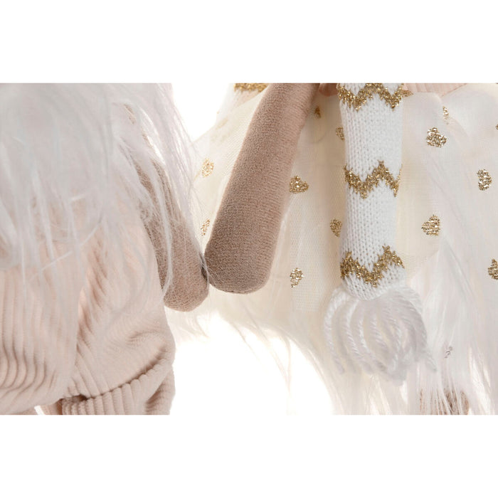 Christmas bauble Home ESPRIT White Reindeer 14 X 13 X 55 CM (2 Units)