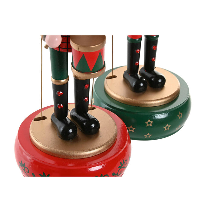 Christmas bauble Home ESPRIT Multicolour Nutcracker 10 x 10 x 30 cm