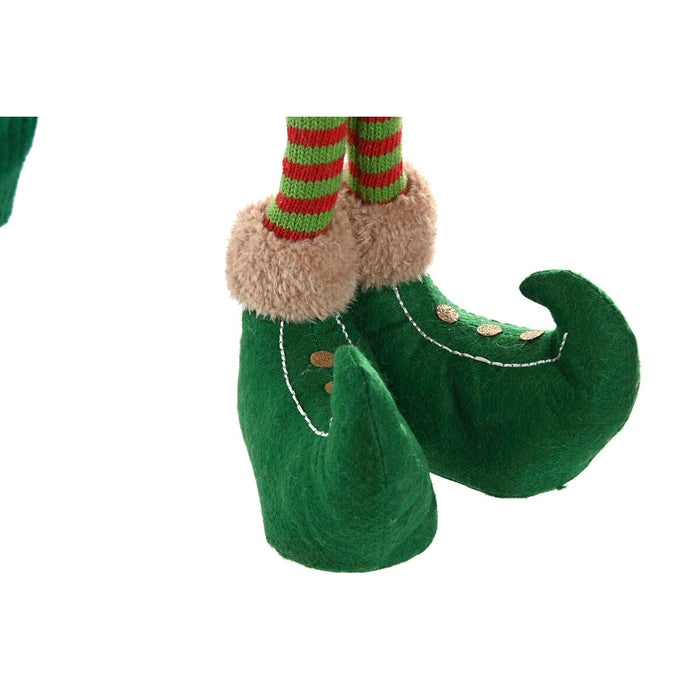 Christmas bauble Home ESPRIT Red Green Elf 31 X 13 X 53 CM (2 Units)