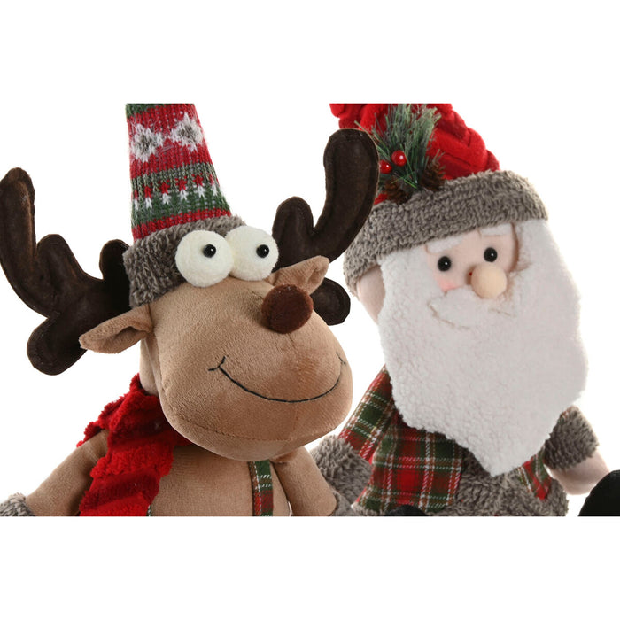 Christmas bauble Home ESPRIT Red Green 23 X 16 X 51 CM (2 Units)