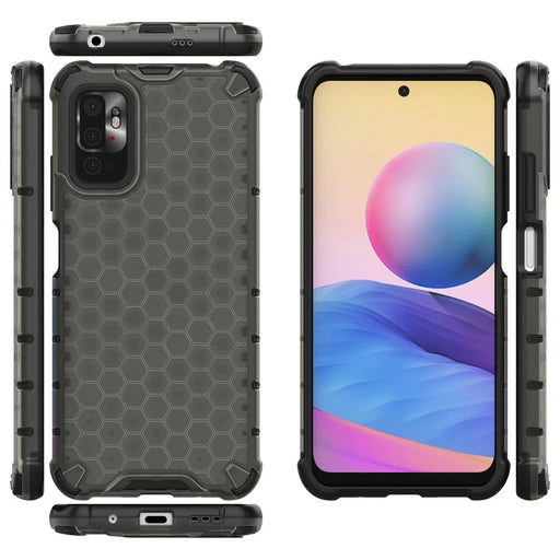 Honeycomb Case armor cover with TPU Bumper for Xiaomi Redmi Note 10 5G / Poco M3 Pro black - Cell phone cases