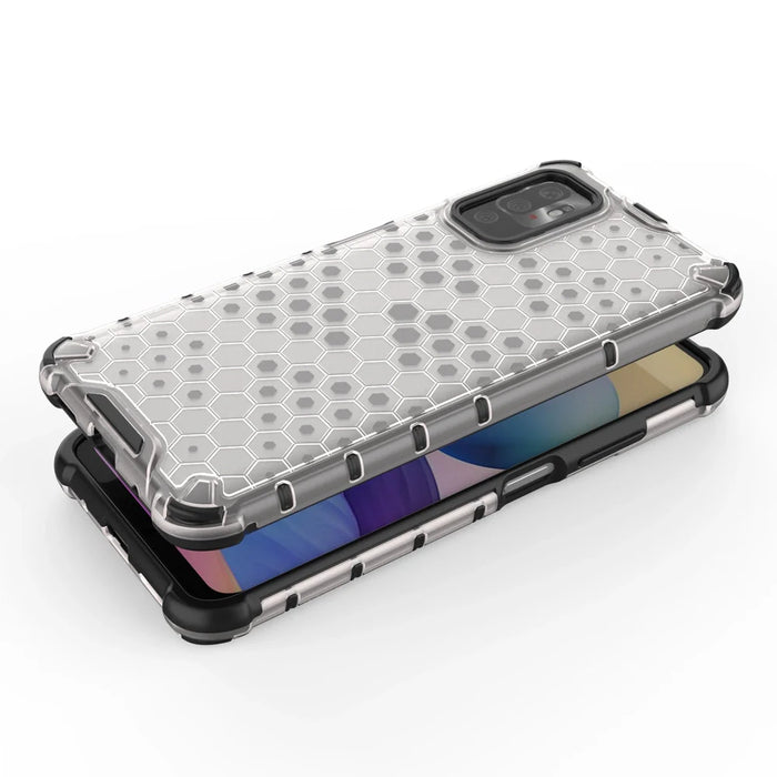 Honeycomb Case armor cover with TPU Bumper for Xiaomi Redmi Note 10 5G / Poco M3 Pro black - Cell phone cases