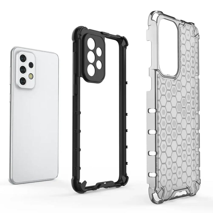 Honeycomb case armored cover with a gel frame for Samsung Galaxy A33 5G black - Cell phone cases and covers<<<HurtelXML