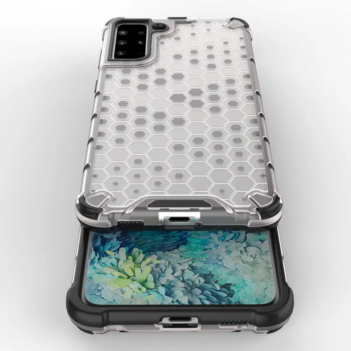 Honeycomb case armored cover with a gel frame for Samsung Galaxy S22 blue - Cell phone cases and covers<<<HurtelXML