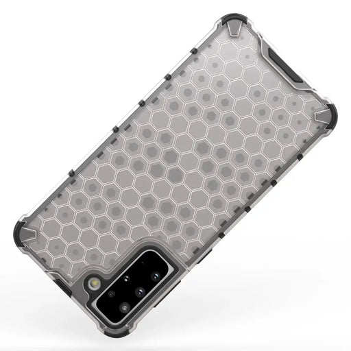 Honeycomb case armored cover with a gel frame for Samsung Galaxy S22 transparent - Cell phone cases