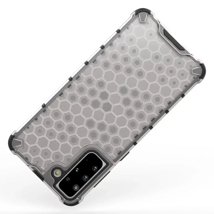 Honeycomb case armored cover with a gel frame for Samsung Galaxy S22 transparent - Cell phone cases