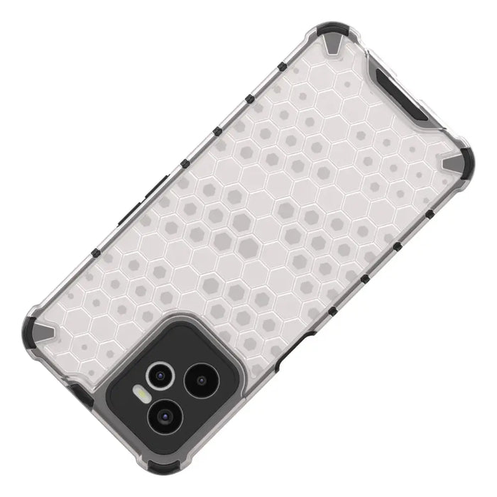 Honeycomb case armored cover with a gel frame Realme C35 transparent - Cell phone cases and covers<<<HurtelXML