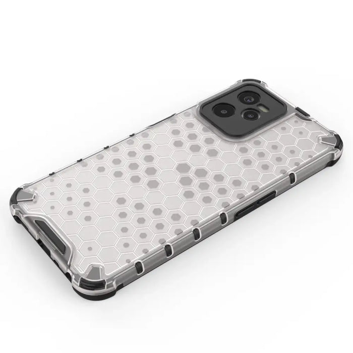 Honeycomb case armored cover with a gel frame Realme C35 transparent - Cell phone cases and covers<<<HurtelXML