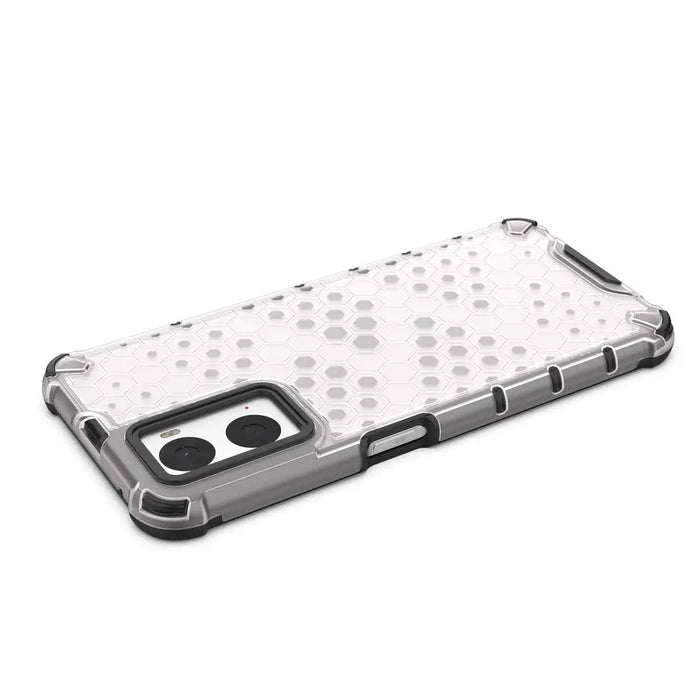 Honeycomb case armored cover with gel frame Oppo A76 / Oppo A36 / Realme 9i transparent - Cell phone cases