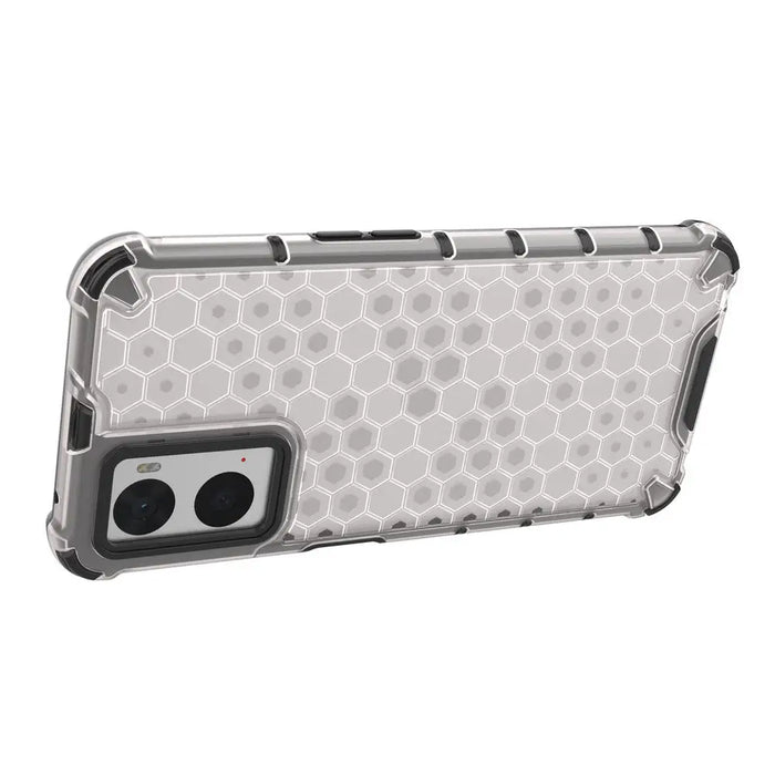 Honeycomb case armored cover with gel frame Oppo A76 / Oppo A36 / Realme 9i transparent - Cell phone cases