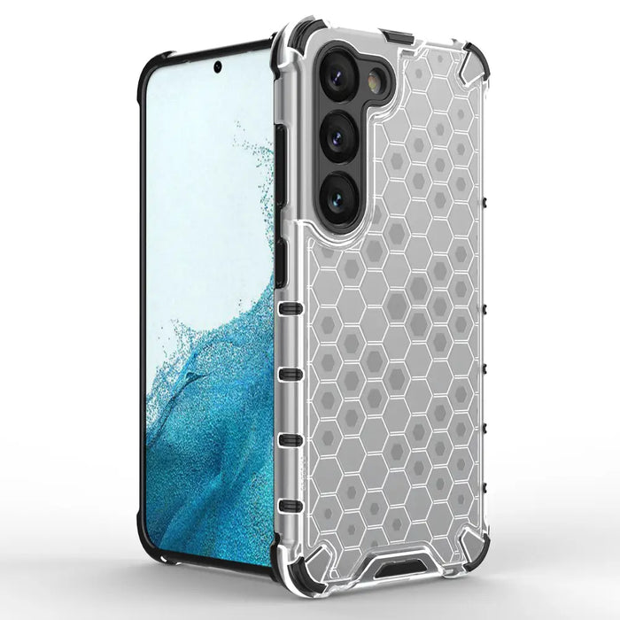 Honeycomb case for Samsung Galaxy S23 armored hybrid cover black - Cell phone cases and covers<<<HurtelXML