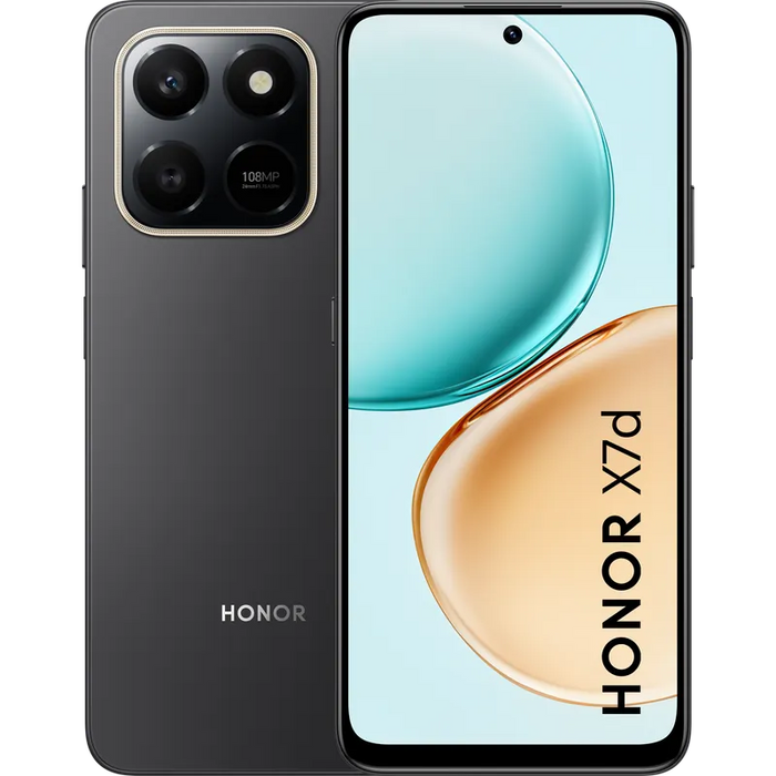 Smartphone Honor X7D 128/6 VELVET BLACK, 128 GB, 6 GB