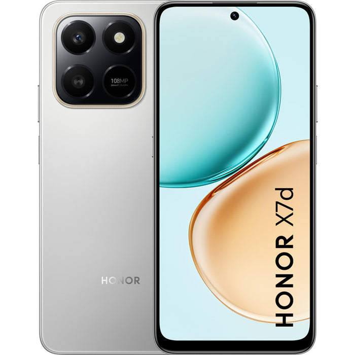 Smartphone Honor X7D 256/8 METEOR SILVER, 256 GB, 8 GB