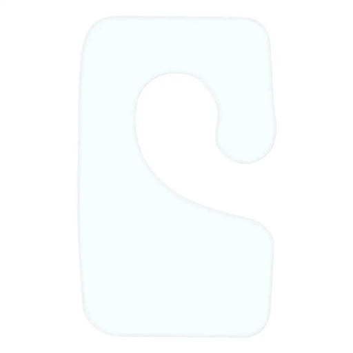 Hook pendant 35x22 mm right with rubber glue 1000 pcs/roll - Shop hangers<<<HurtelXML