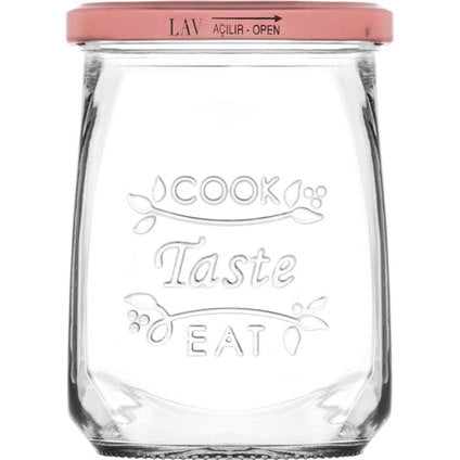 JAR WITH METAL SCREW CAP 550ML. HORECANO