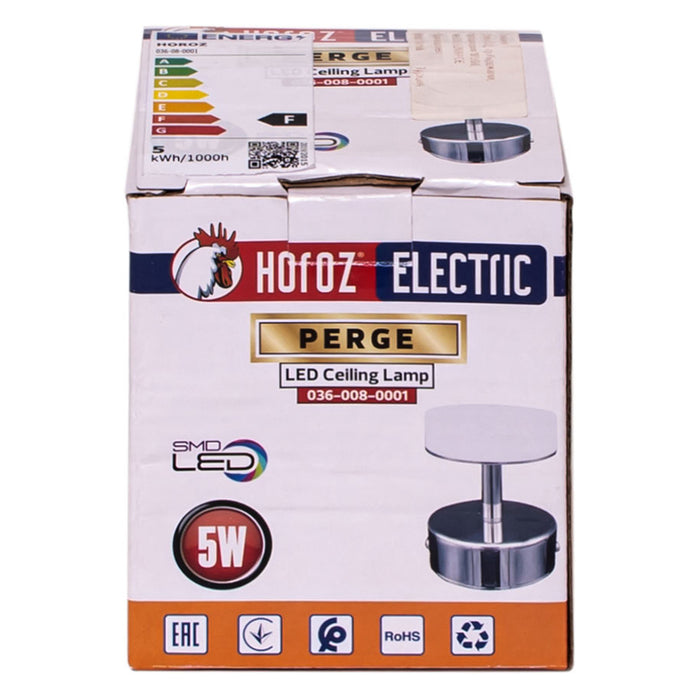LED SPOT 1X5W 4000K CHROME HOROZ PERGE