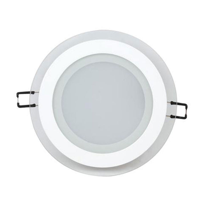 LED PANEL ROUND GLASS 12W SMD 6400K Ф160MM HOROZ CLARA